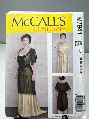 McCalls M7941 Misses Costume Dress Sewing Pattern Size 14 16 18 20 22 Uncut